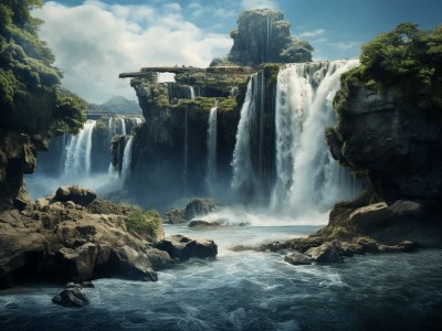 Waterfalls  Best Fantasy Wallpapers 2