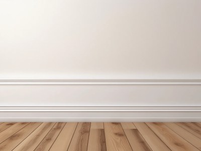 White Background With Wood Flooring