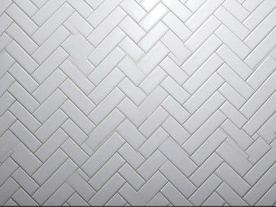 White Ceramic Herringbone Pattern On A White Background