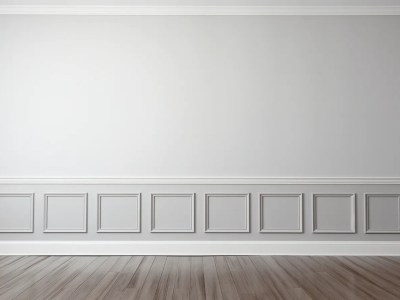 White Room With A Gray Wood Floor