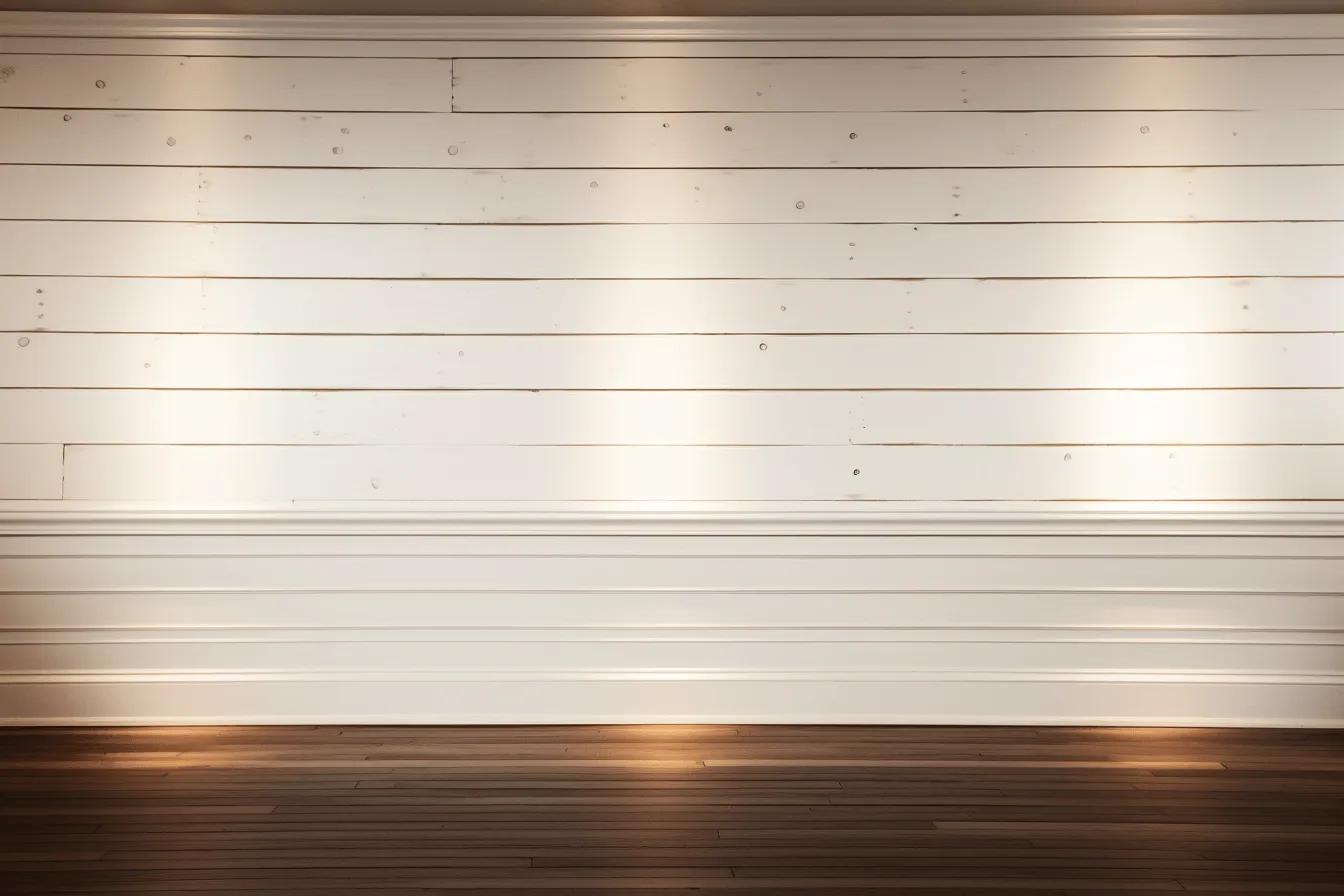 White wooden walls with white light in a white wooden room, contrasting lights and darks, american tonalism, dark orange and light bronze, multilayered, rim light, horizontal stripes, light-filled