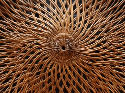 Wicker Spiral Sculpture That Is Blown Up By Candlelight