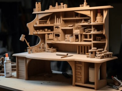 Wooden Model Of A Workshop