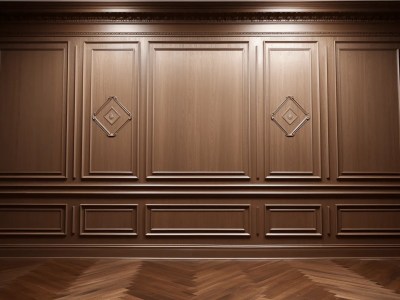 Wooden Panel Of An Old Fashioned Interior